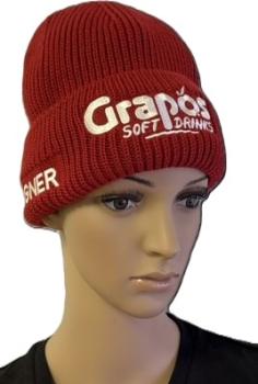 Grapos Strickmütze rot (seitlich Bogner)